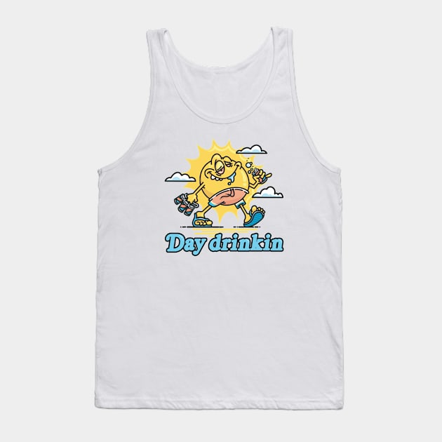 Day Drinking Sun Tank Top by stayfrostybro